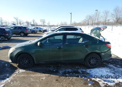 2014 Toyota Corolla Le from USA, damaged, VIN 2T1BURHE2EC208783